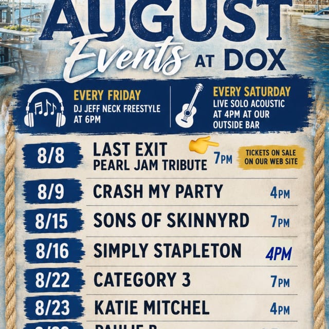 DOX August events