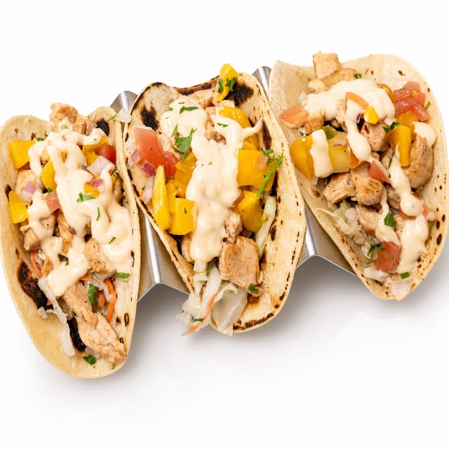Chicken Adobo Tacos.
