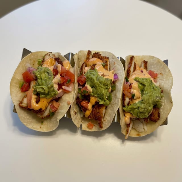 Crispy Chicken Tacos.