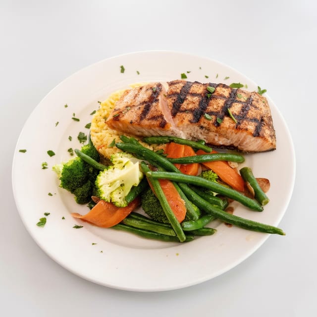 Grilled Salmon.