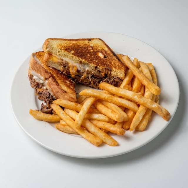Brisket & Gruyere Sandwich.
