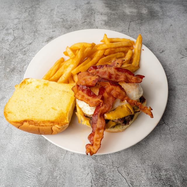 Hang Over Burger.